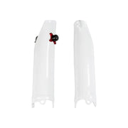 Osłony amortyzatora przód z blokadą UFO Honda CRF 250 10-17 CRF 450 09-12 białe