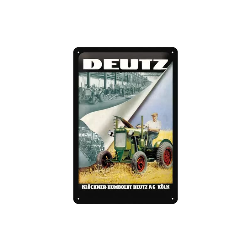 Plakat blaszany 20x30cm Deutz Klöckner