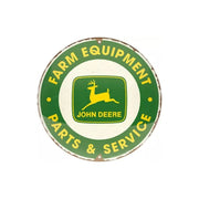 Tablica - plakat okrągły 35cm John Deere Parts Service