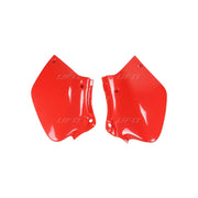 Komplet plastikowych osłon bocznych tylnych UFO Honda XR 250R XR400R 96-10 czerwone