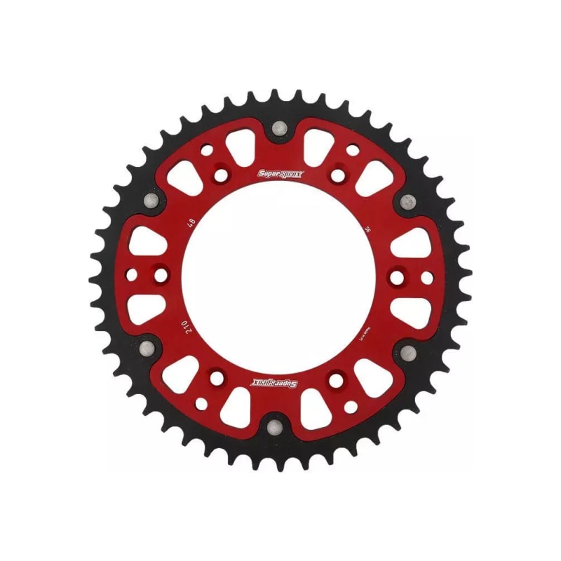 Zębatka tył duraluminiowa Supersprox Stealth RST-210:48 48z rozmiar 520 czerwony (JTR210.48)
