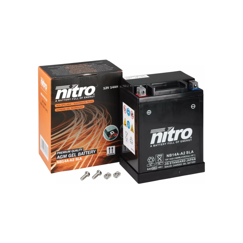 Akumulator żelowy Nitro NB14A-A2 YB14A-A2 SLA GEL AGM 12V 14 Ah - wyprzedaż