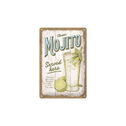 Plakat blaszany 20x30cm Mojito Served Here