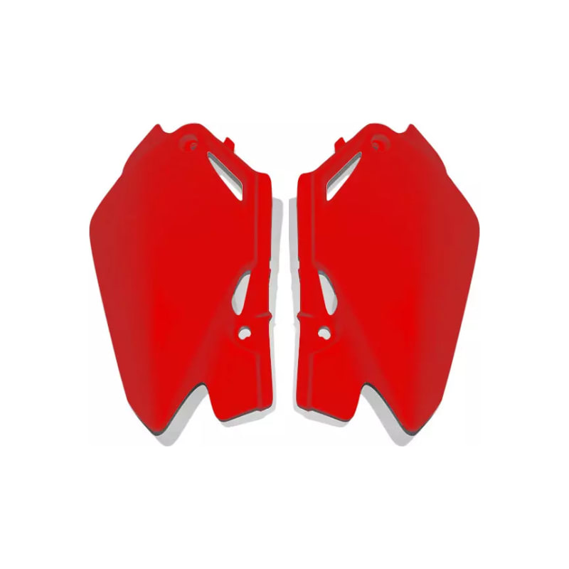 Komplet plastikowych osłon bocznych tylnych UFO Honda CR 85 03-07 czerwone