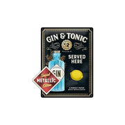 Plakat blaszany 30x40cm Gin and Tonic Special
