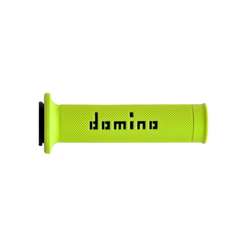 Manetki kierownicy Domino A010 Road Racing żółty czarny 22mm 125mm otwarte