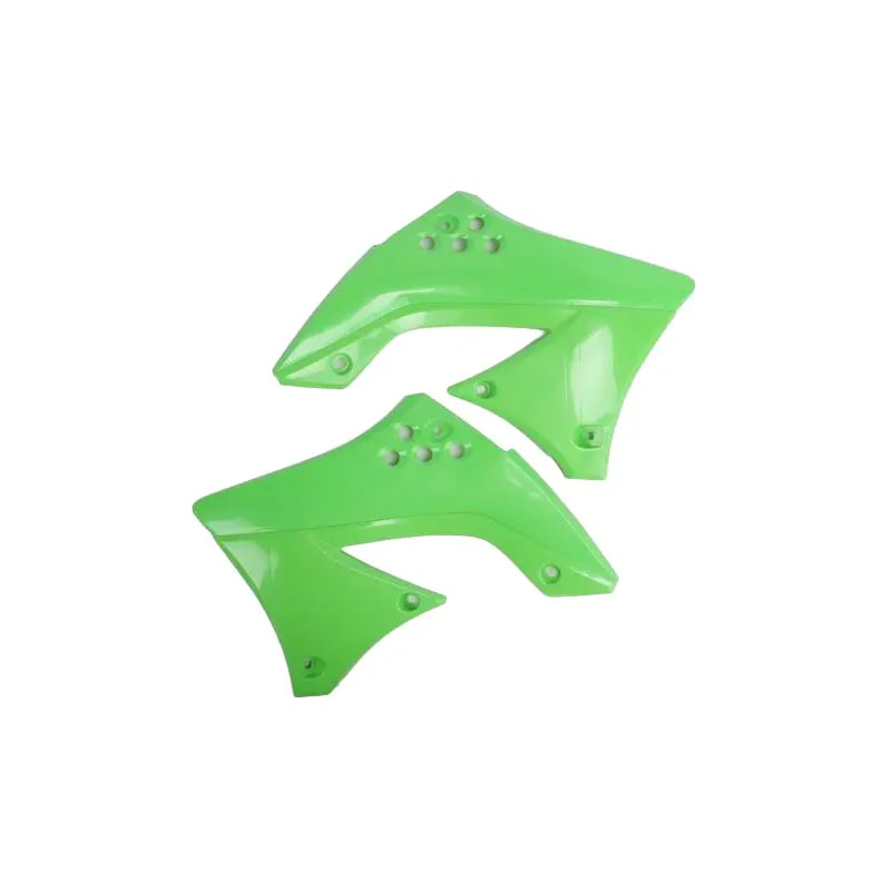 Osłony chłodnicy UFO Kawasaki KXF 250 09-12 zielona