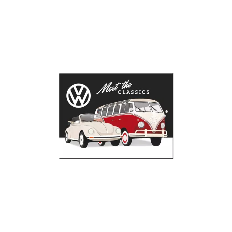 Magnes na lodówkę 6x8cm VW Meet The Classics