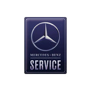 Plakat blaszany 30x40cm Mercedes Benz Blue