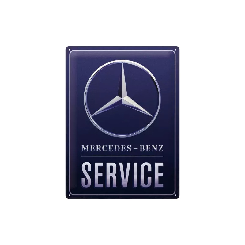 Plakat blaszany 30x40cm Mercedes Benz Blue