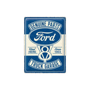 Plakat blaszany 30x40cm Ford - V8 Truck Garag