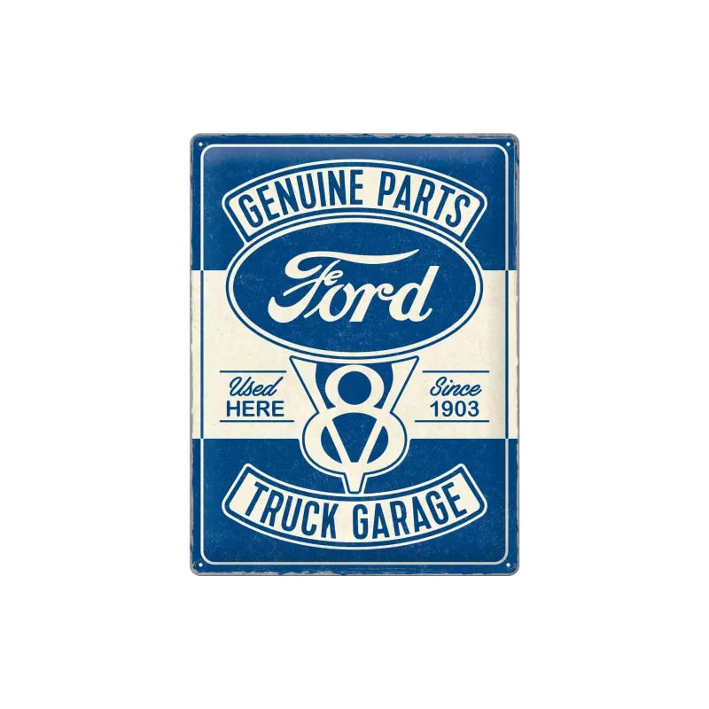 Plakat blaszany 30x40cm Ford - V8 Truck Garag