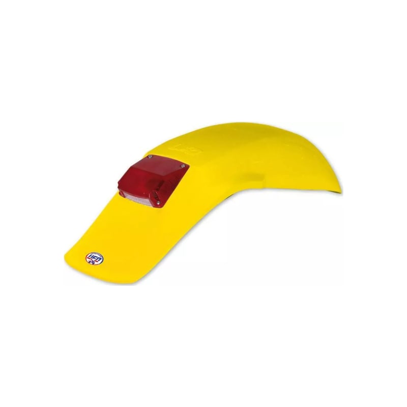 Błotnik tył z lampą UFO Vintage Cross Enduro 125 250 500 83-93 żółty
