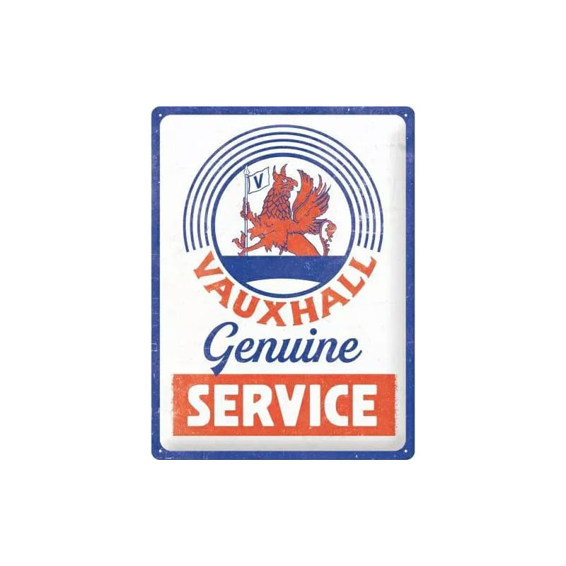 Plakat blaszany 30x40cm Vauxhall-Genuine Service