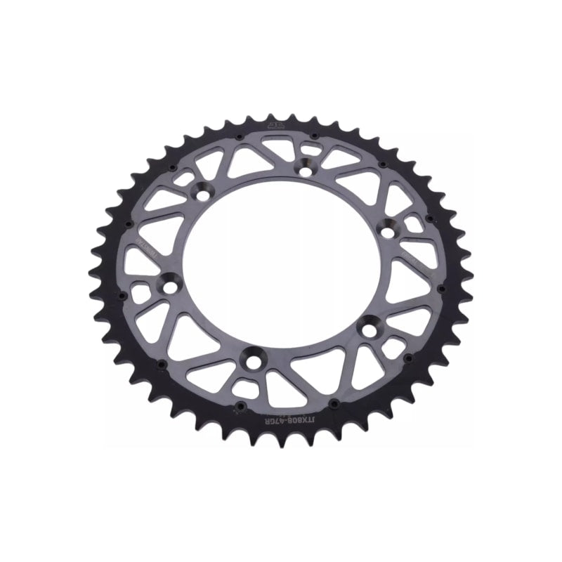 Zębatka tył duraluminiowa JT JTX808.49GR 49z rozmiar 520 szara