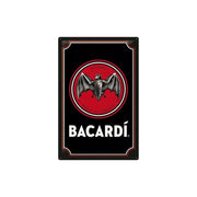 Plakat blaszany 40x60cm Bacardi Logo Black