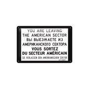 Plakat blaszany 20x30cm You are leaving