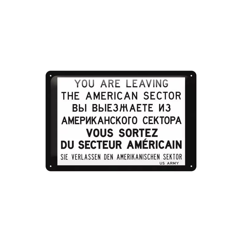 Plakat blaszany 20x30cm You are leaving