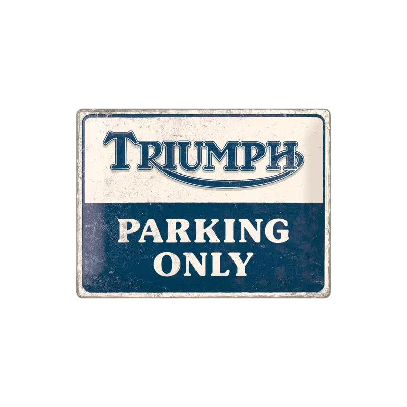 Plakat blaszany 30x40cm Triumph Parking Only