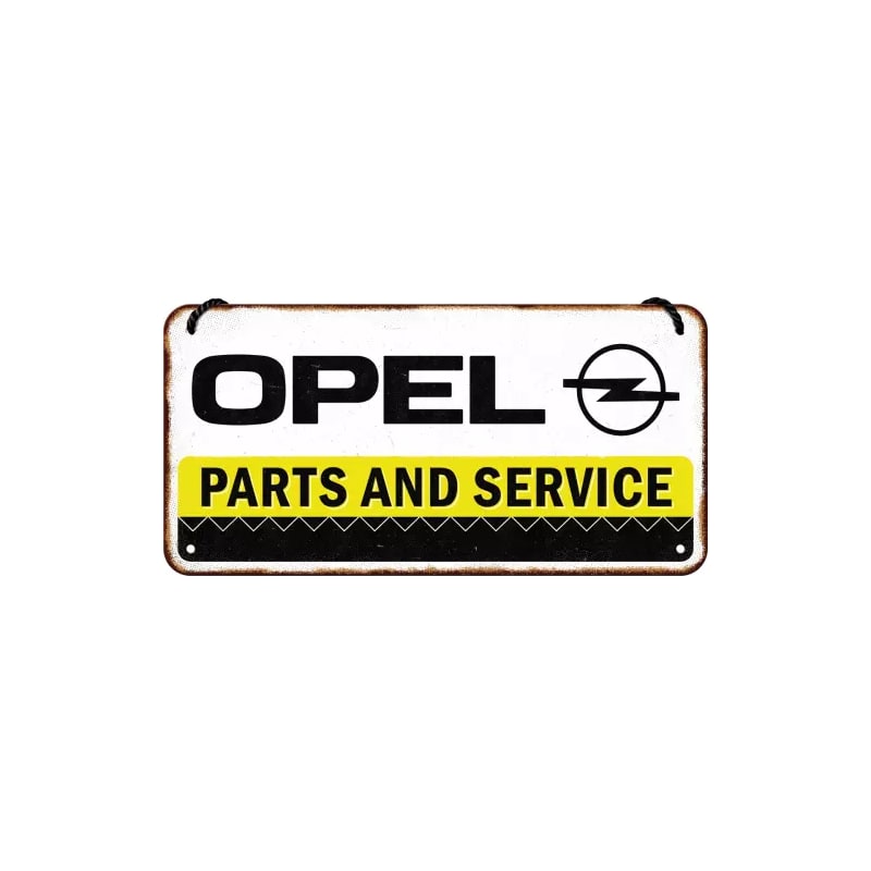 Zawieszka blaszana na ścianę 10x20cm Opel Parts & Service