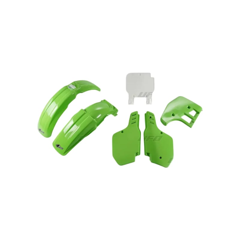 Komplet plastików UFO Kawasaki KX125 zielony