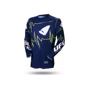 Bluza cross enduro UFO Slim Adrenaline niebieski żółty fluo XXL