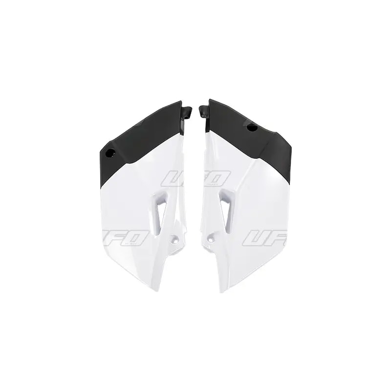 Komplet plastikowych osłon bocznych tylnych UFO Yamaha YZ 85 15-18 białe