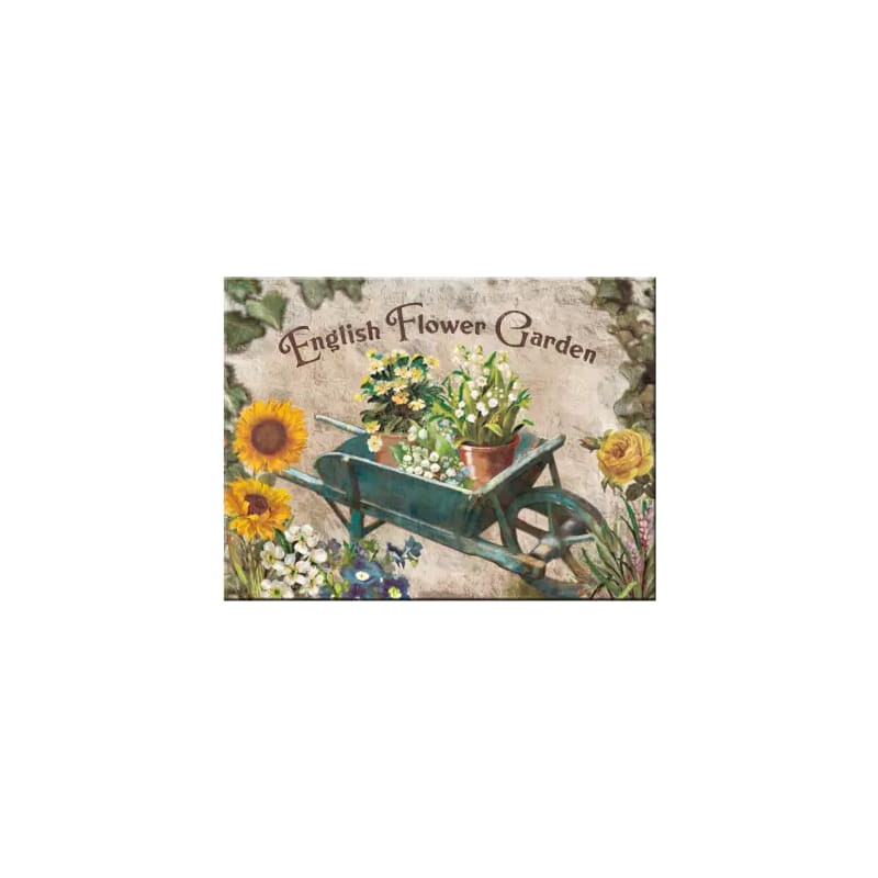 Magnes na lodówkę 6x8cm English Flower Garden Blue