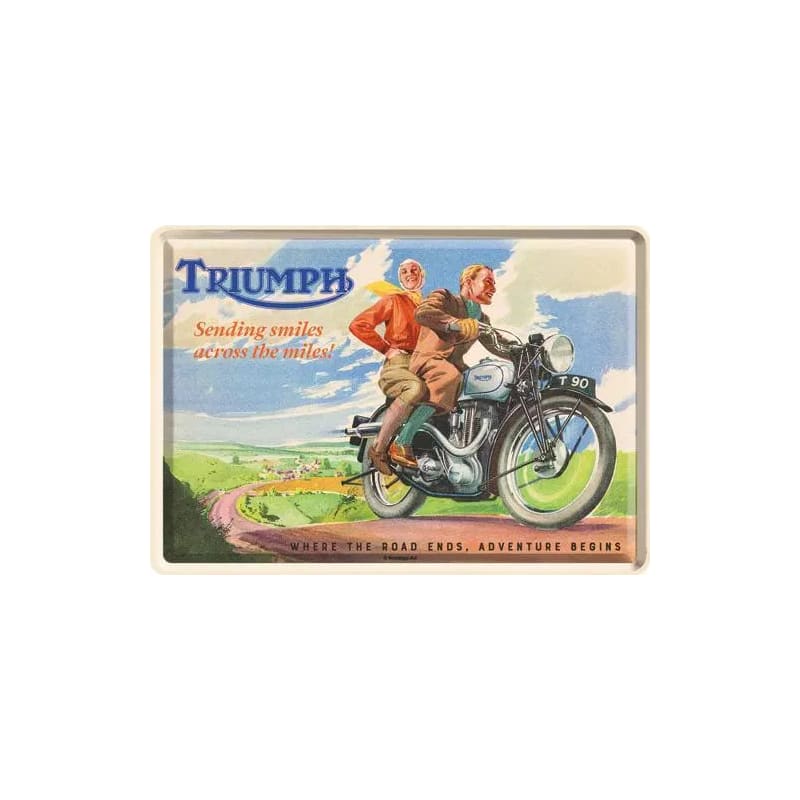 Pocztówka blaszana 14x10cm Triumph Sending