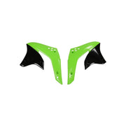 Osłony chłodnicy UFO Kawasaki KXF 450 06-08 zielona czarna