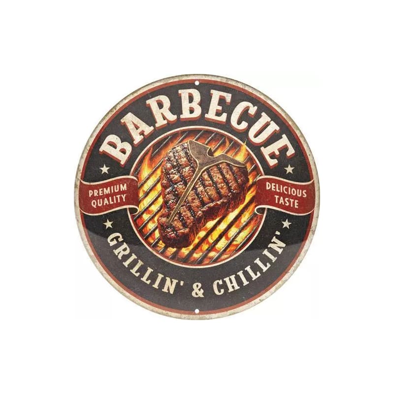 Tablica - plakat okrągły 35cm Barbecue