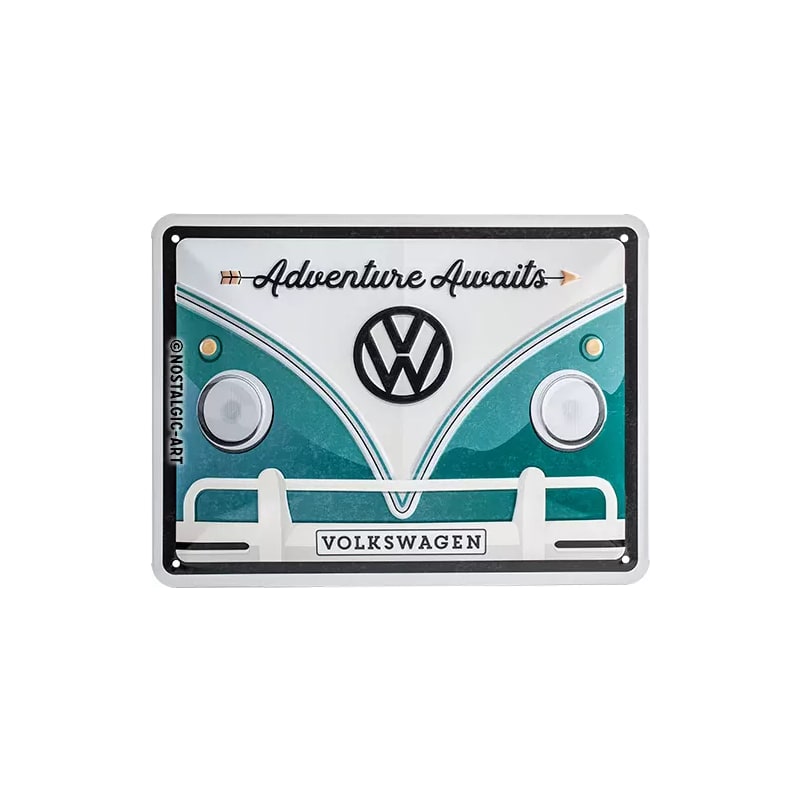 Plakat blaszany 15x20cm VW Bulli Adventure