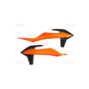 Osłony chłodnicy UFO KTM SX SXF 19-22 EXC EXCF 20-22 OEM pomarańczowa czarna
