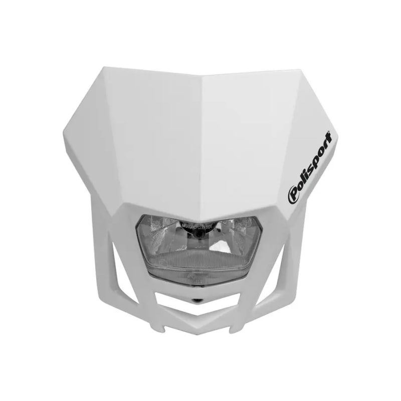 Lampa owiewka przód Polisport Uniwersalna biała