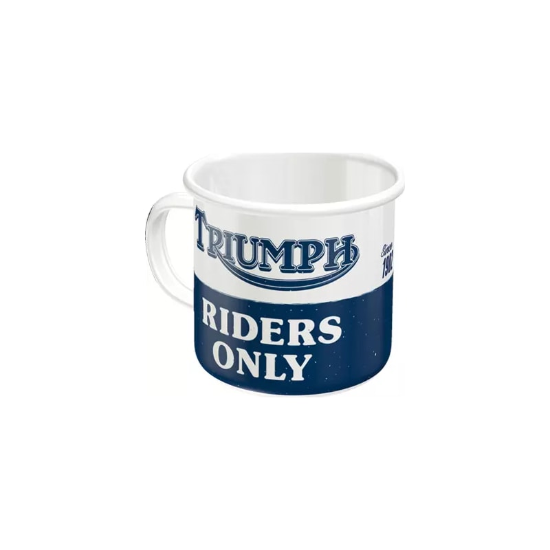 Kubek emaliowany Triumph Riders Only