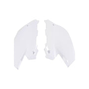 Komplet plastikowych osłon bocznych tylnych UFO Yamaha YZ 125 250 02-14 Restyling białe