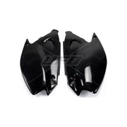 Komplet plastikowych osłon bocznych tylnych UFO Kawasaki KX 125 250 03-17 czarne