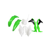 Komplet plastików UFO zielony czarny biały Kawasaki KXF 250