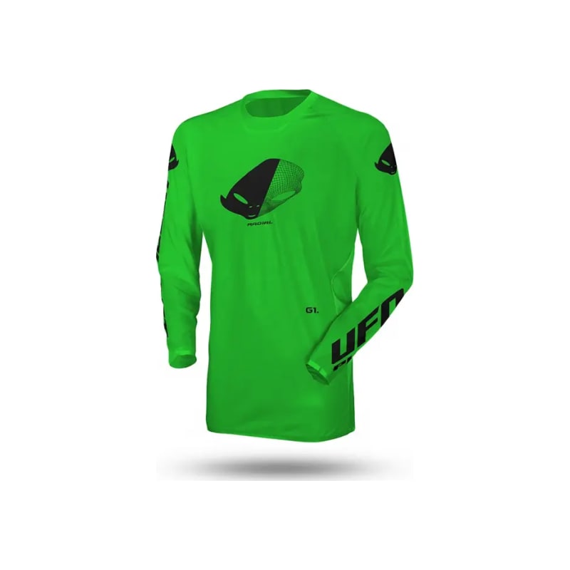 Bluza cross enduro Junior Kid UFO Radial zielony fluo 3XS