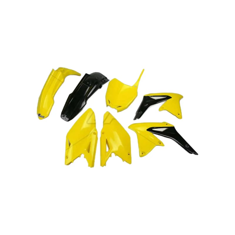 Komplet plastików UFO Suzuki RMZ 450 08-17 OEM 16 żółty czarny