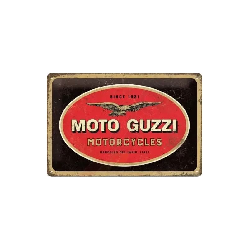 Plakat blaszany 20x30cm Moto Guzzi Logo