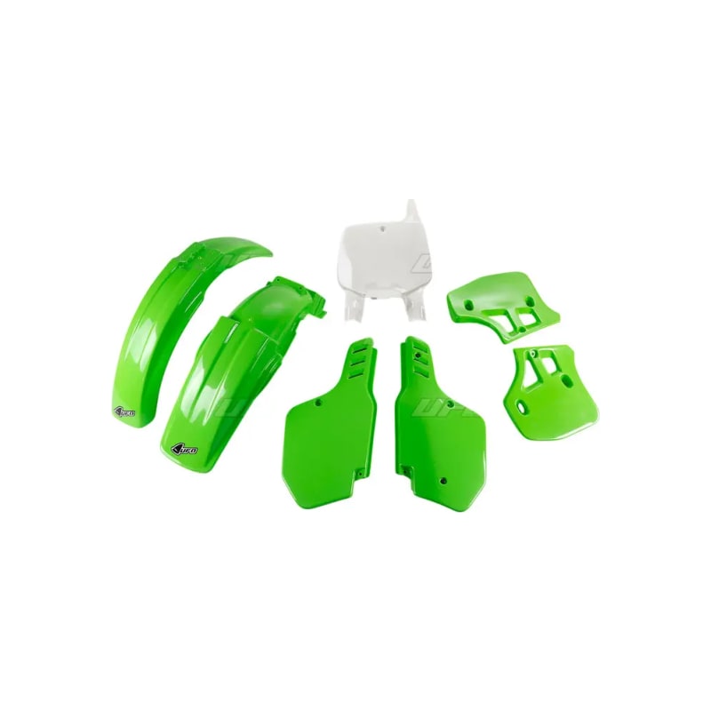Komplet plastików UFO Kawasaki KX500 zielony