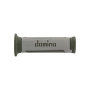 Manetki kierownicy Domino A350 Touring szary zielony 22mm 120mm otwarte
