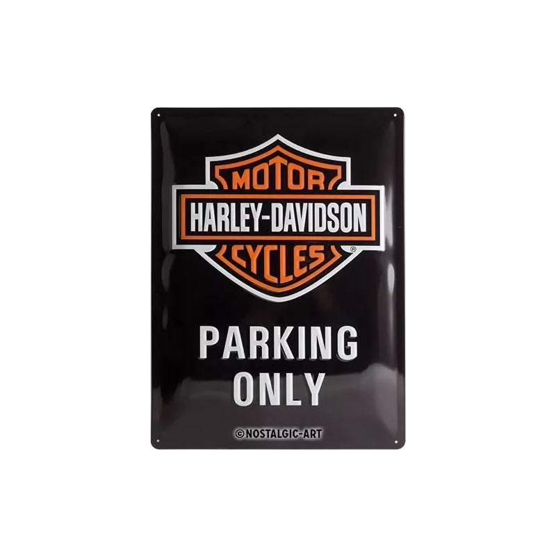Plakat blaszany 30x40cm Skarbonka beczka Service pasuje do Harley Davidson Parking Only