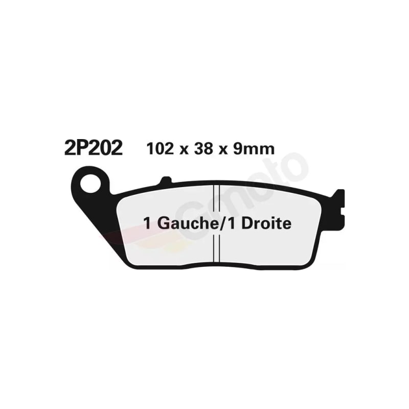 Klocki hamulcowe Nissin Off-Road Semi-Metallic 2P-202GS
