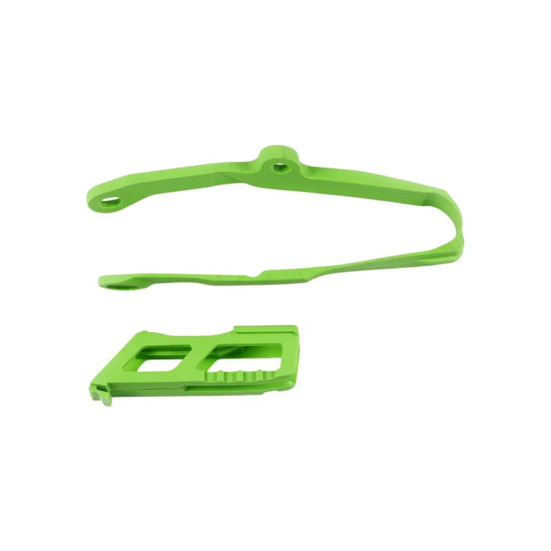Zestaw UFO ślizg i prowadnica Kawasaki KXF 250 17-20 KXF 450 16-18 zielony