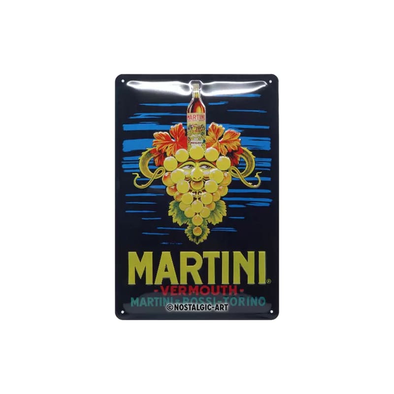 Plakat blaszany 20x30cm Martini Vermouth Grap