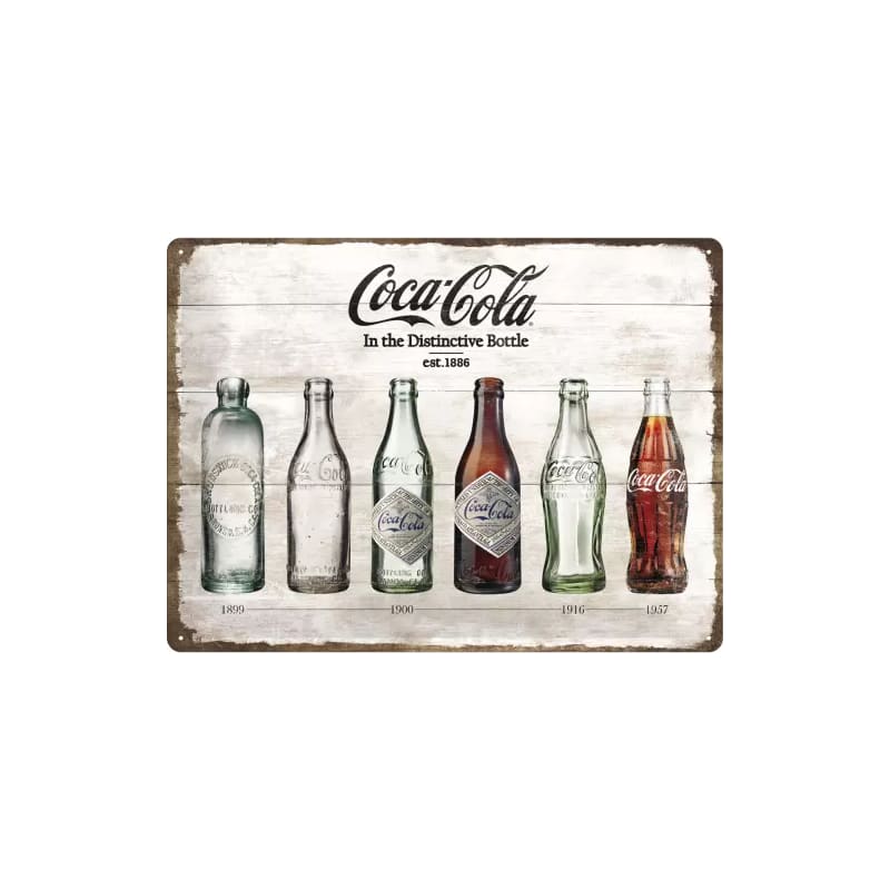 Plakat blaszany 30x40cm Coca-Cola-Bottles
