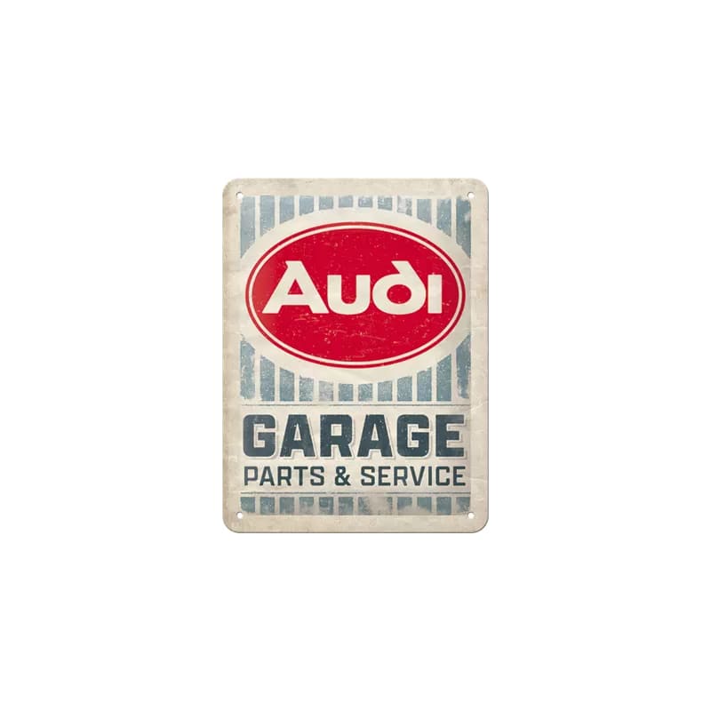 Plakat blaszany 15x20cm Audi garage