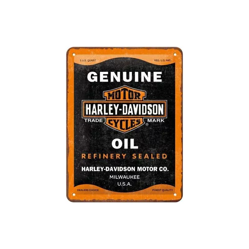 Plakat blaszany 15x20cm Harley-Davidson Oil